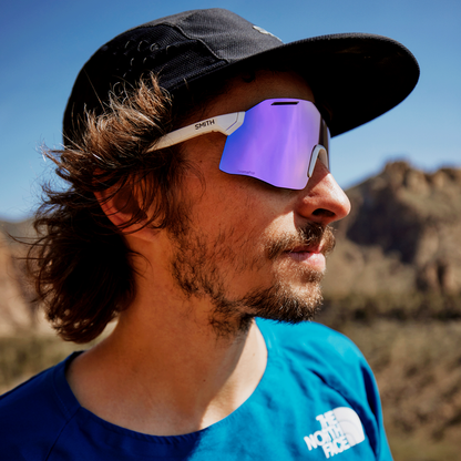 Smith Optics | Vert | White, ChromaPop Violet Mirror